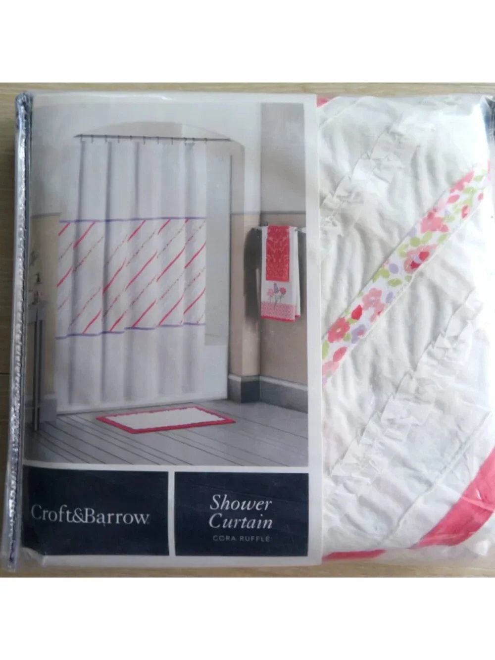 Croft & Barrow Cora Ruffle Shower Curtain 72